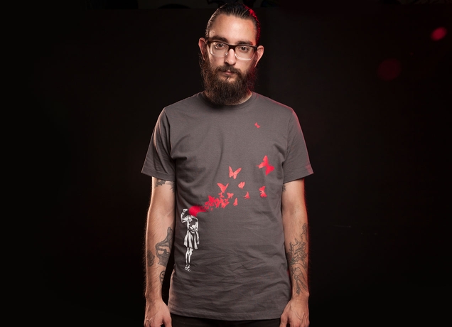 Banksy T-Shirt Flowers In The Attic