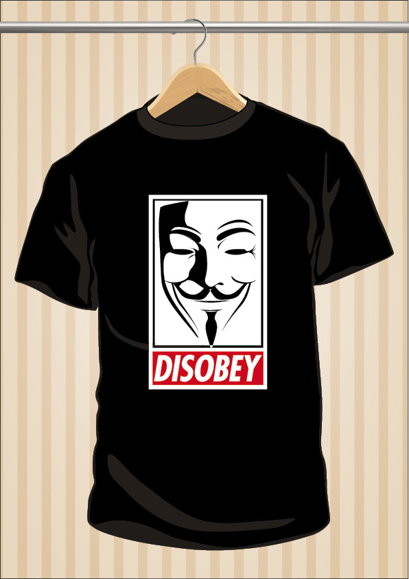 Disobey T-Shirt | Anonymous | V for Vendetta | UppStudio