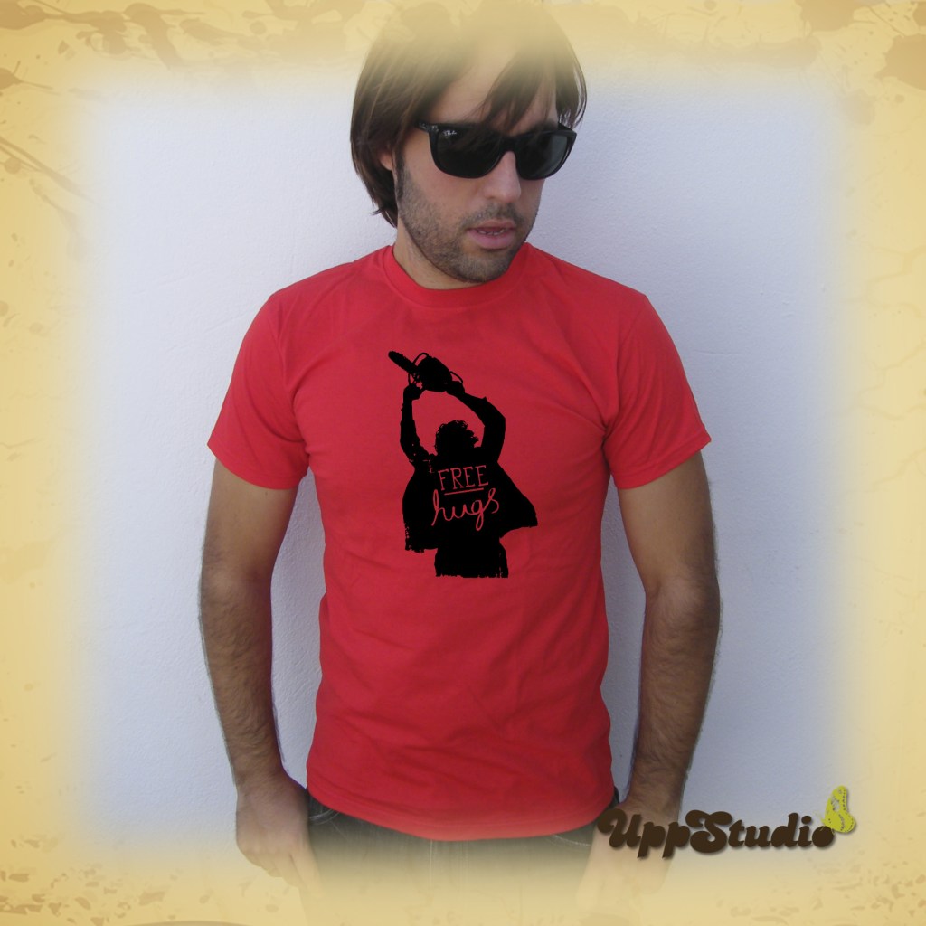 Free Hugs The Texas Chainsaw Massacre T-Shirt Tee | UppStudio
