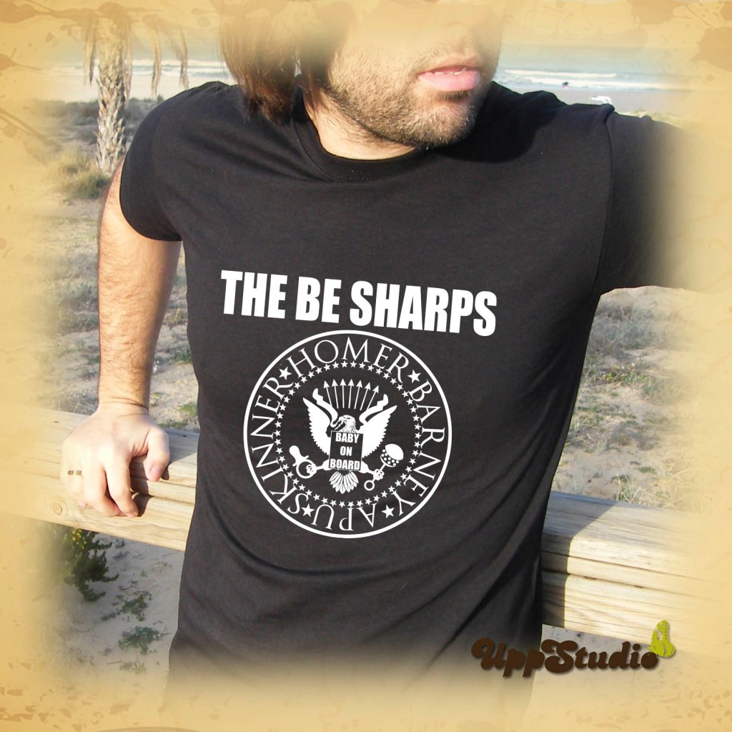 The Be Sharps T-Shirt The SimpsonsTee Baby On Board | UppStudio