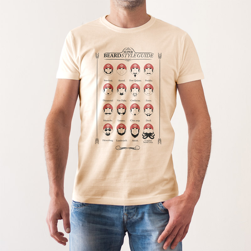 Super Mario Beard Style Guide | LolaCamisetas