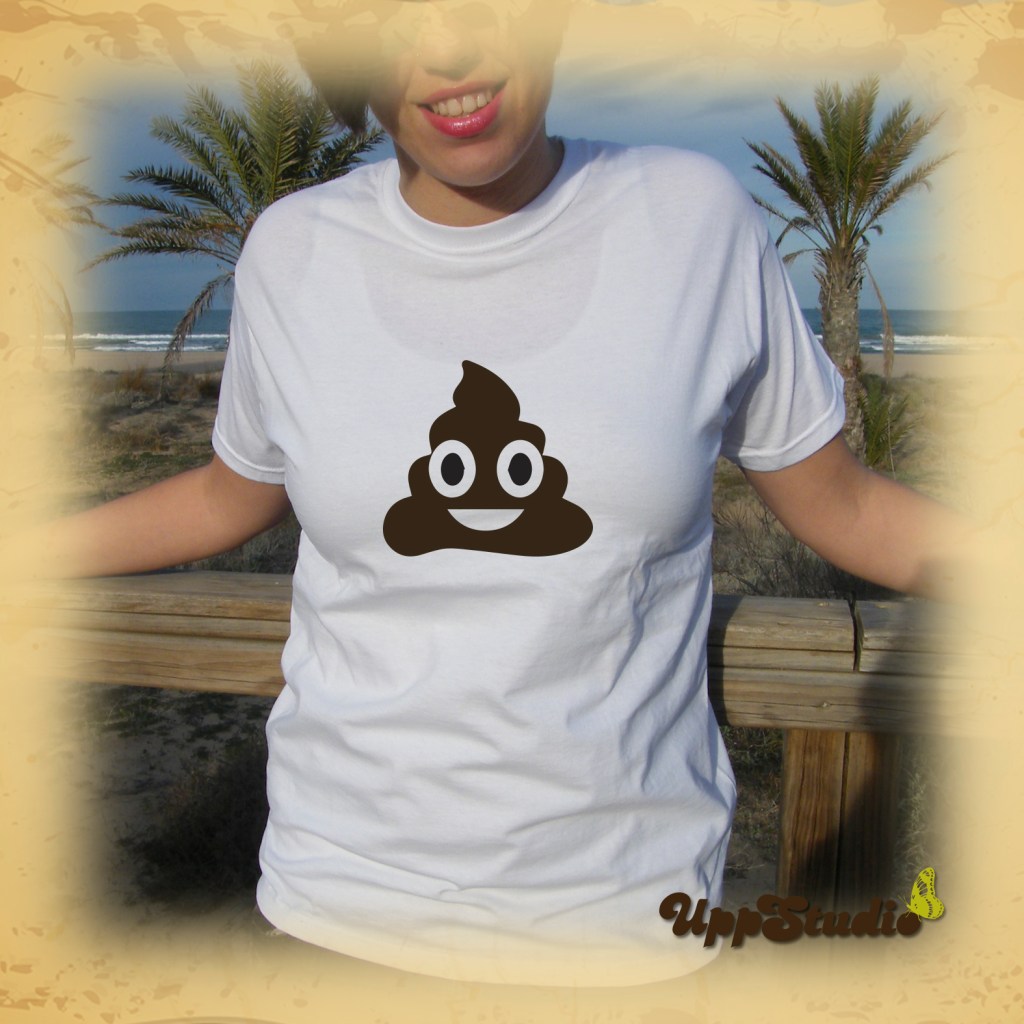 WhatsApp Emoji Happy Poop Pile Of Poo T-Shirt | UppStudio
